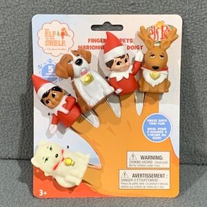 Elf on the Shelf Elf Pets Finger Puppets Set‎ Bath Toys Kids Christmas
